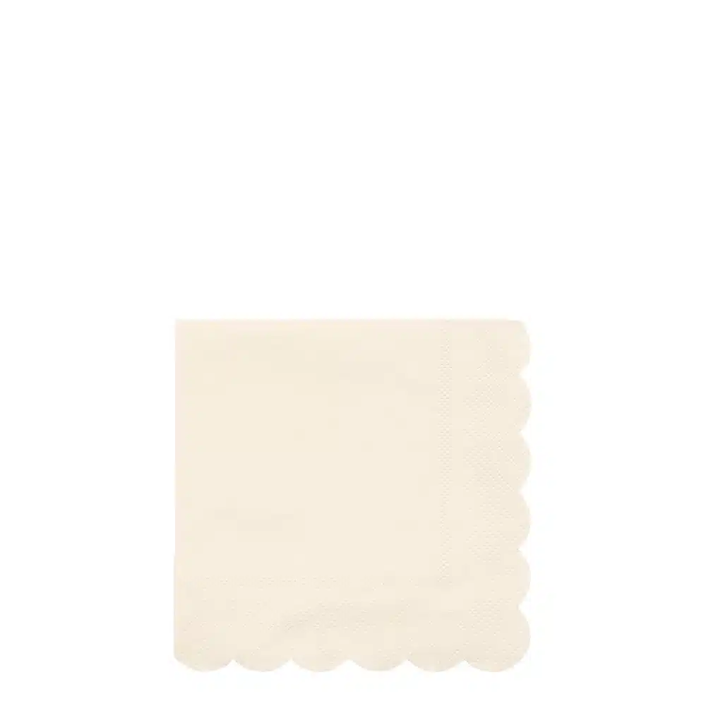 Simply eco gebaksservetten - Meri Meri - creme