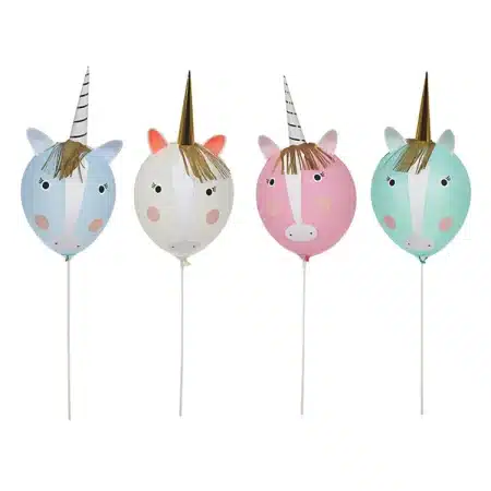 Unicorn Ballonnen kit - Meri Meri (4 stuks)
